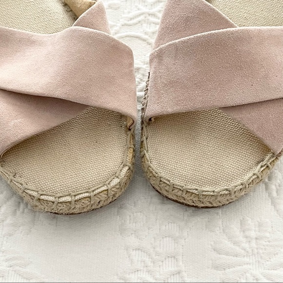 Lulus Splendid Tereza Blush Suede Leather Lace-Up Espadrille Sandals - Picture 5 of 11